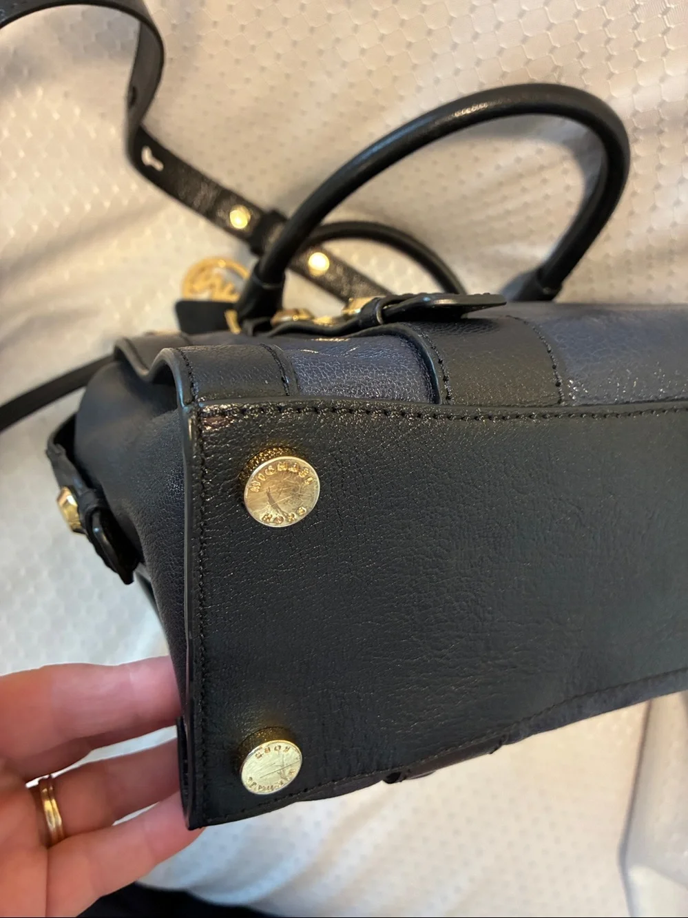 Michael Kors Collins Studded Medium Luxe Satchel Like New!!
